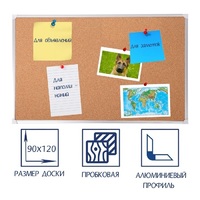 Доска пробковая 1200х900 - «globural.ru» - Санкт-Петербург
