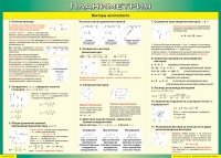 Таблица Векторы на плоскости (Планиметрия) 1000*1400 винил - «globural.ru» - Санкт-Петербург