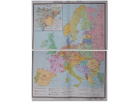 Учебная карта "Европа 1924-1939 гг" 1050*1420 мм (матовое, 2-стороннее лам.) - «globural.ru» - Санкт-Петербург