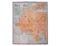 Учебная карта "Россия 1907-1914 гг." 1420*1100 мм (матовое, 2-стороннее лам.) - «globural.ru» - Санкт-Петербург
