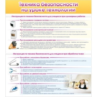 Стенд "Техника безопасности на уроке технологии" - «globural.ru» - Санкт-Петербург