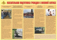 Плакат "Обязательная подготовка граждан к военной службе" - «globural.ru» - Санкт-Петербург