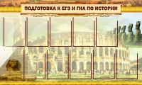 Стенд "Подготовка к ЕГЭ и ОГЭ по истории вариант 2 ( 9 кармашков)" - «globural.ru» - Санкт-Петербург