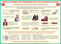 Таблица Порядок действий при переломах конечностей 1000*1400 винил - «globural.ru» - Санкт-Петербург