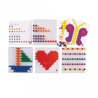 Мозаика Peg Board. Набор с прозрачными досками и картинками - «globural.ru» - Санкт-Петербург