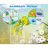Стенд "Календарь погоды" с 2 карманами - «globural.ru» - Санкт-Петербург