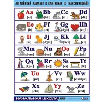 Таблица демонстрационная "Английский алфавит в картинках"(100x140) - «globural.ru» - Санкт-Петербург
