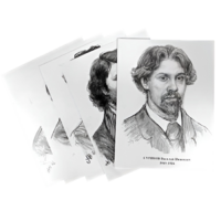 Комплект портретов отечественных и зарубежных художников  (22 штуки формат А3) - «globural.ru» - Санкт-Петербург