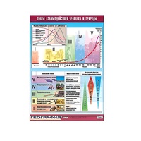 Таблица демонстрационная "Этапы взаимодействия человека и природы" (винил 100x140) - «globural.ru» - Санкт-Петербург