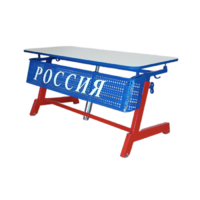 Стол ученический двухместный "Патриот-2п" на газовом лифте (р.гр. № 3-7 и наклоном столешницы ) - «globural.ru» - Санкт-Петербург