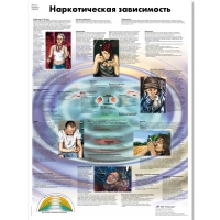 Плакат "Наркотическая зависимость", ламинированный, 50*67 см - «globural.ru» - Санкт-Петербург