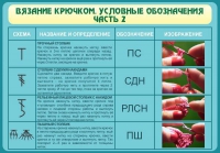 Стенд "Вязание крючком. Условные обозначения. Часть 2" - «globural.ru» - Санкт-Петербург