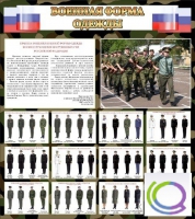 Стенд "Военная форма одежды (флаг РФ)" - «globural.ru» - Санкт-Петербург