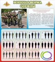 Стенд "Военная форма одежды (герб РФ)" - «globural.ru» - Санкт-Петербург