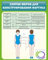 Стенд "Снятие мерок для конструирования фартука" - «globural.ru» - Санкт-Петербург