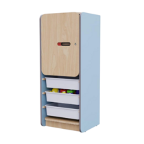 Закрытый шкаф с ящиками из коллекции мебели «НЕГА» (цвет голубой) - «globural.ru» - Санкт-Петербург