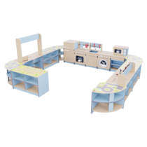 Игровая зона «Островок мастеров» из коллекции мебели «НЕГА» (голубой) - «globural.ru» - Санкт-Петербург