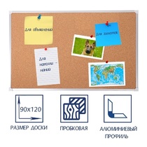 Доска пробковая 1200х900 - «globural.ru» - Санкт-Петербург