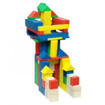 Конструктор деревянный "МегаСтроитель цветной" - «globural.ru» - Санкт-Петербург