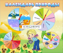 Стенд "Календарь природы" (вариант 1) - «globural.ru» - Санкт-Петербург