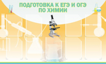 Стенд "Подготовка к ЕГЭ и ОГЭ по химии вариант 2 (9 карманов)" - «globural.ru» - Санкт-Петербург