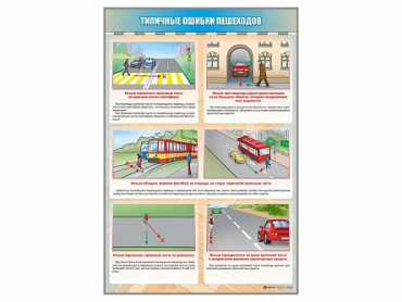 Стенд "Типичные ошибки пешеходов" - «globural.ru» - Санкт-Петербург